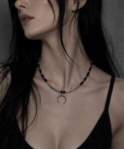 Alternative view of NIGHT MOON NECKLACE