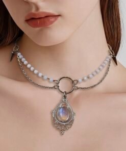 Alternative view of MOONSTONE CHOKER