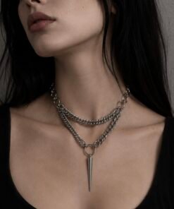 Alternative view of OBSIDIAN SPIKE CHOKER