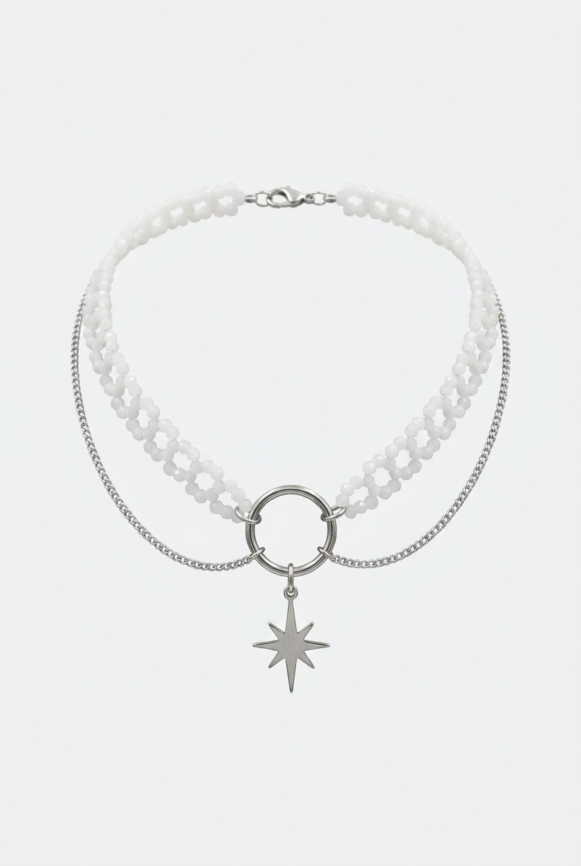WHITE STAR CHOKER – תמונה 2
