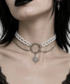 WHITE STAR CHOKER – תמונה 3
